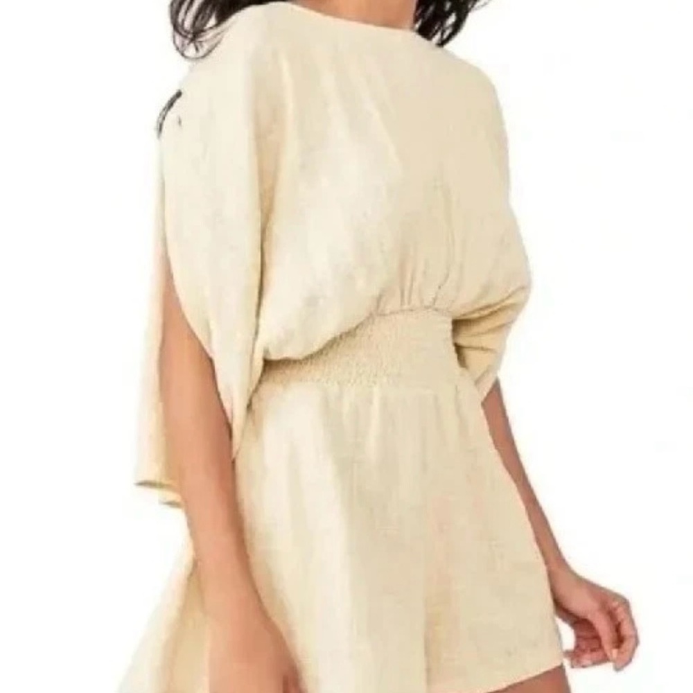 New Free people ‘pietro’ tie back romper opal - Picture 2 of 5